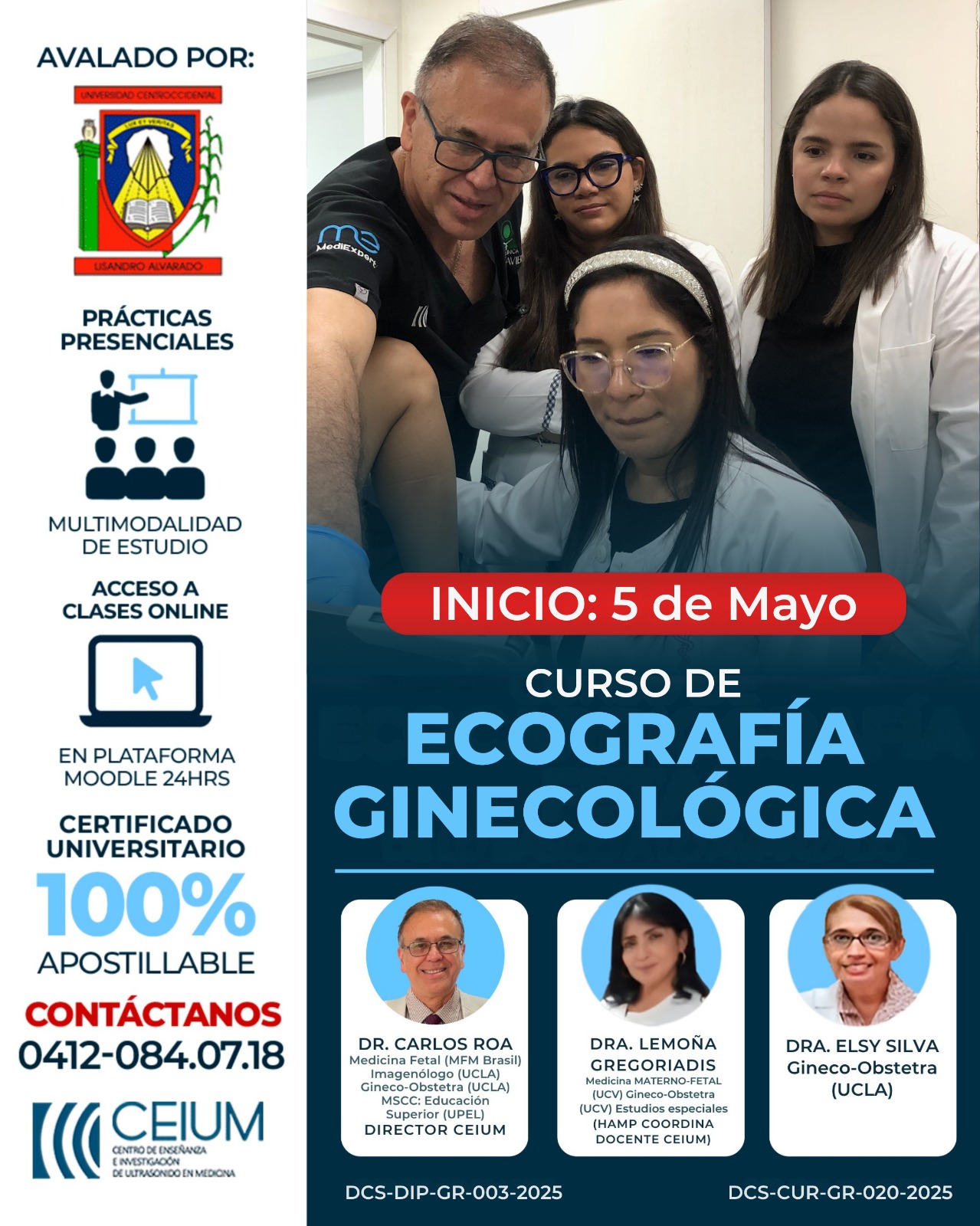 Curso Universitario: Ecografía Ginecológica